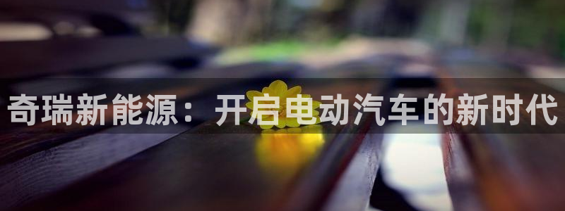 新宝gg技术：奇瑞新能源：开启电动汽车的