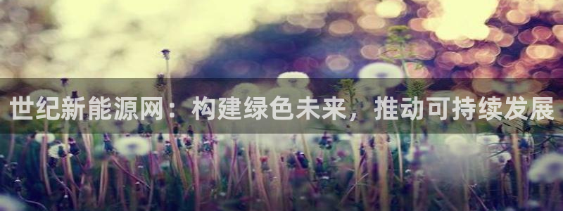怎么下载新宝gg：世纪新能源网：构建绿色