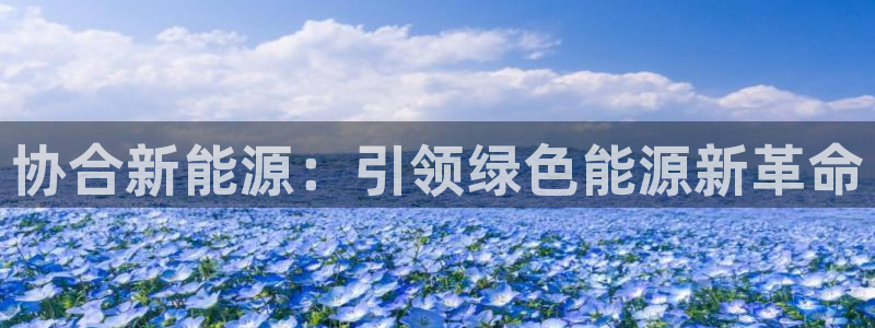 新宝gg开号:协合新能源:引领绿色能源新革命