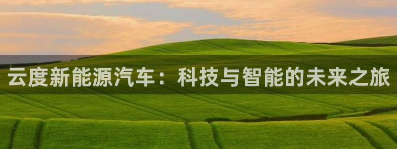 新宝GG都有哪些计划:云度新能源汽车:科技与智能的未来之旅