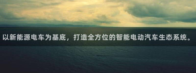 新宝gg注册登录:以新能源电车为基底,打造全方位的智能电动汽