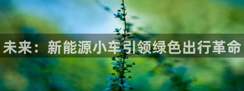新宝gg网点：未来：新能源小车引领绿色出